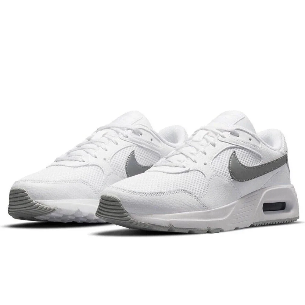 Nike Air Max SC Athletic Sneakers Shoes Women’s Size 9.5 White/Metallic Platinum - Picture 3 of 7